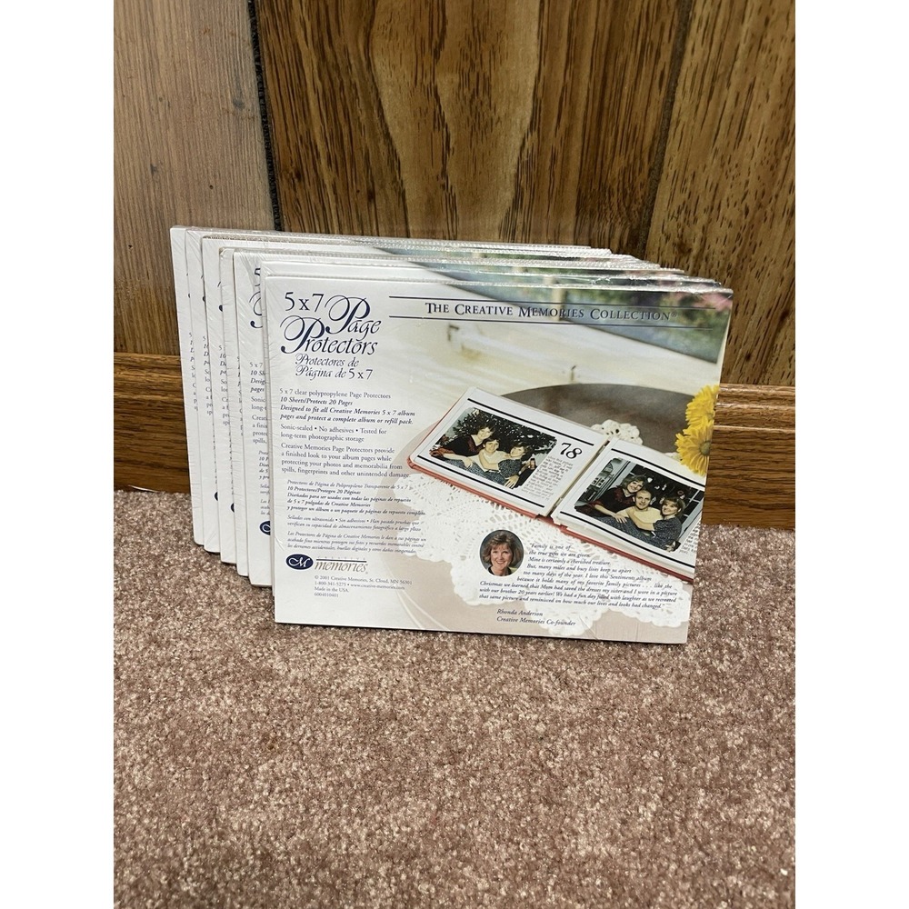 Creative Memories 5x7 Page Protectors 10 Sheets Protects 20 Pages New Sealed